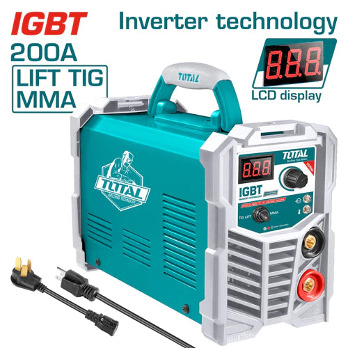 SOLDADORA TOTAL UTW22005 INVERTER 200A 110/220V 60%