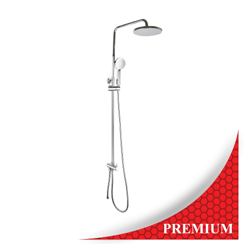 COLUMNA DE DUCHA REDONDA UNIVERSAL (SIN MEZCLADORA) GRI-528 FERMETAL