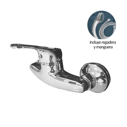 MONOMANDO DUCHA SOBREPONER P/GRI-66 C/ REGADERA Y SOPORTE S/PICO GRI-81 FERMETAL