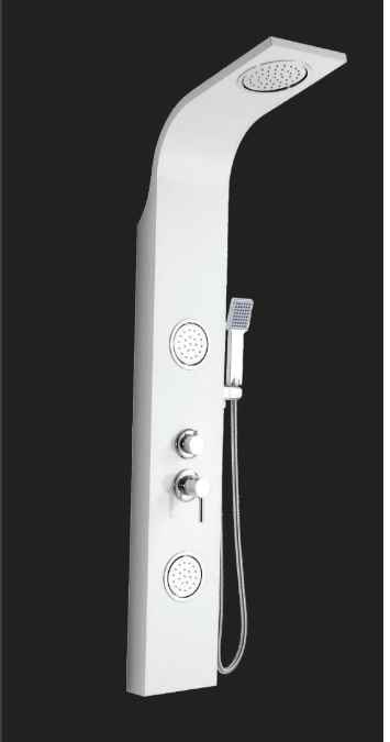 SHOWER PANEL CON DUCHA DE MANO: CROMADA BRILLANTE. ACERO INOXIDABLE SHP-103 FERMETAL