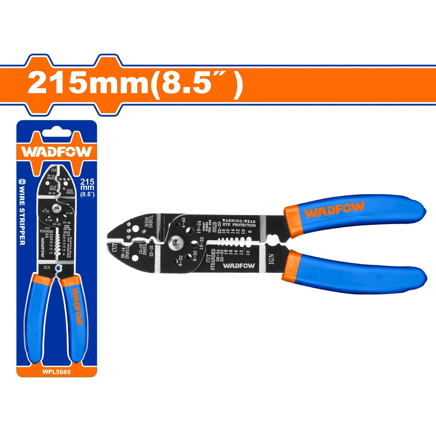 PINZA WADFOW WPL5685 PELA CABLES 10"