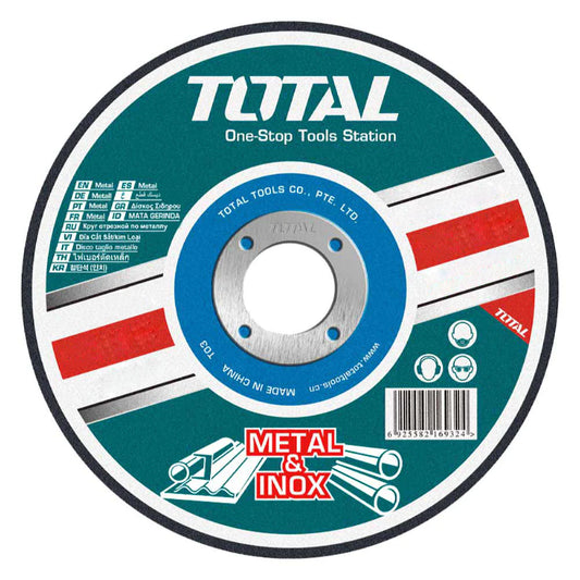 DISCO CORTE TOTAL TAC2211151 METAL 4-1/2X3/64X7/8" PLANO 115X1.2X22.2MM