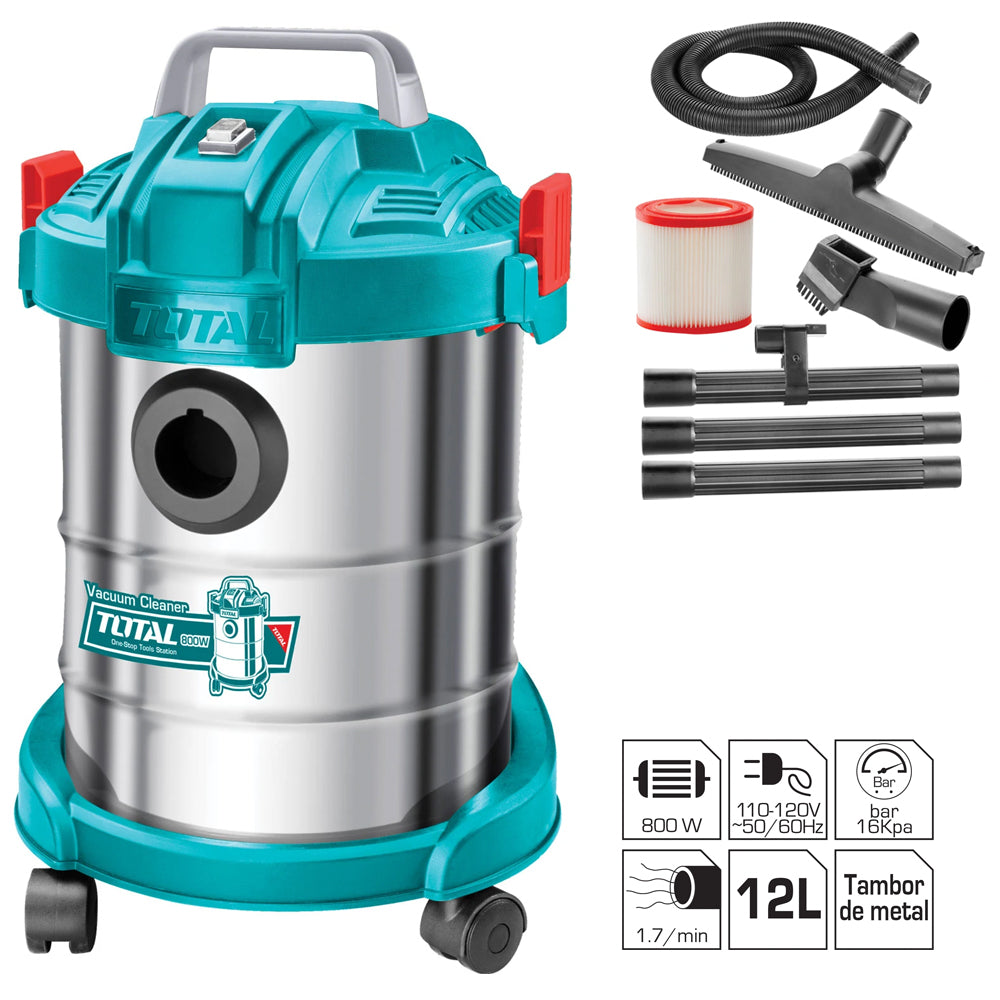 ASPIRADORA TOTAL UTVC14122 12LT 800W - Total Tools Republica Dominicana