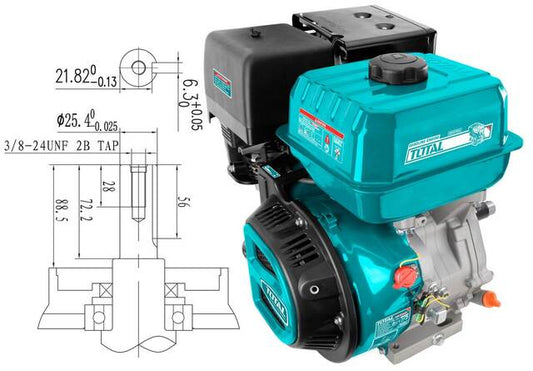 MOTOR TOTAL TGEN1881 13HP GASOLINA 4 TIEMPO