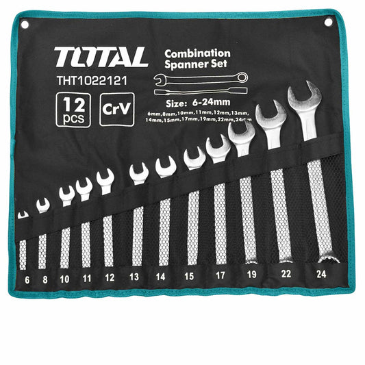 JUEGO LLAVES COMBINADAS TOTAL THT1022121 12/1 6-24MM