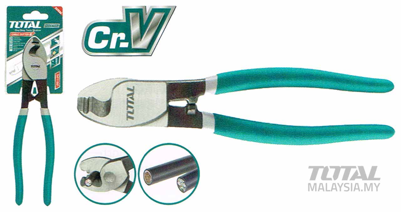 PINZA TOTAL THT11561 CORTA CABLE 6" MANGO VERDE